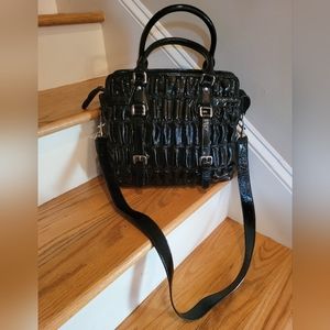 NWOT Ashneil Black Patent Leather Bag